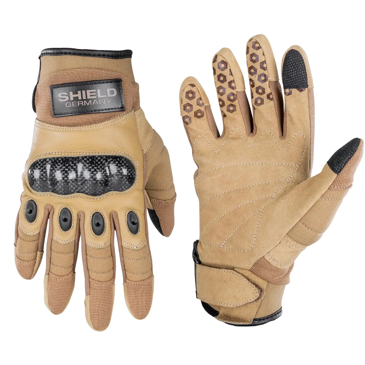 Tactical Carbon Einsatzhandschuh - SAND
