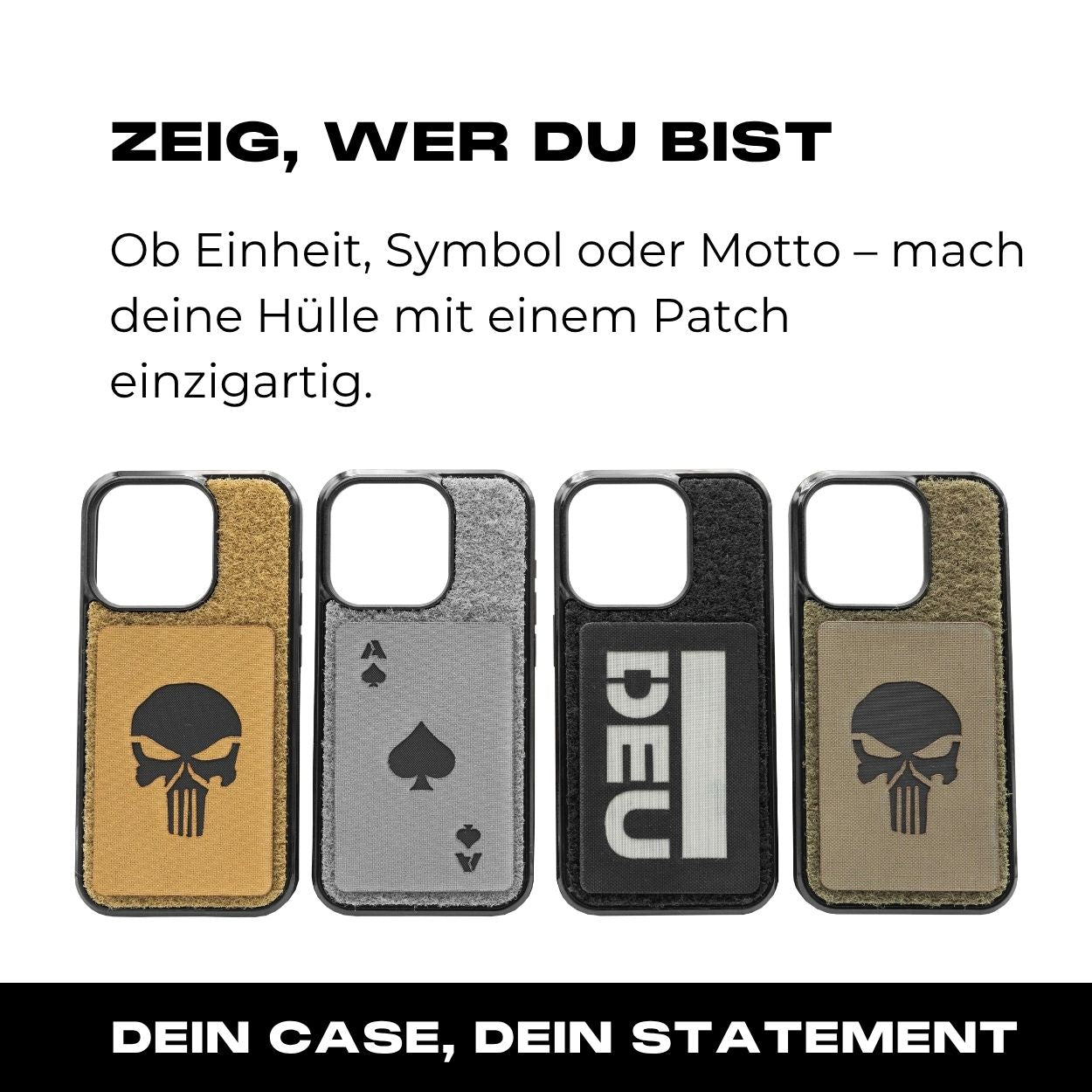 Tactical Case mit Coyote Flauschklett - iPhone 14 Reihe