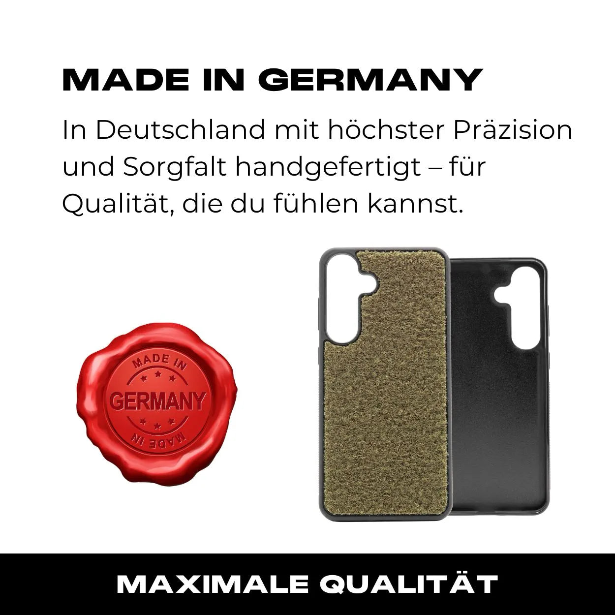 Tactical Case mit Steingrau Oliv Flauschklett - Samsung Galaxy S25 Reihe