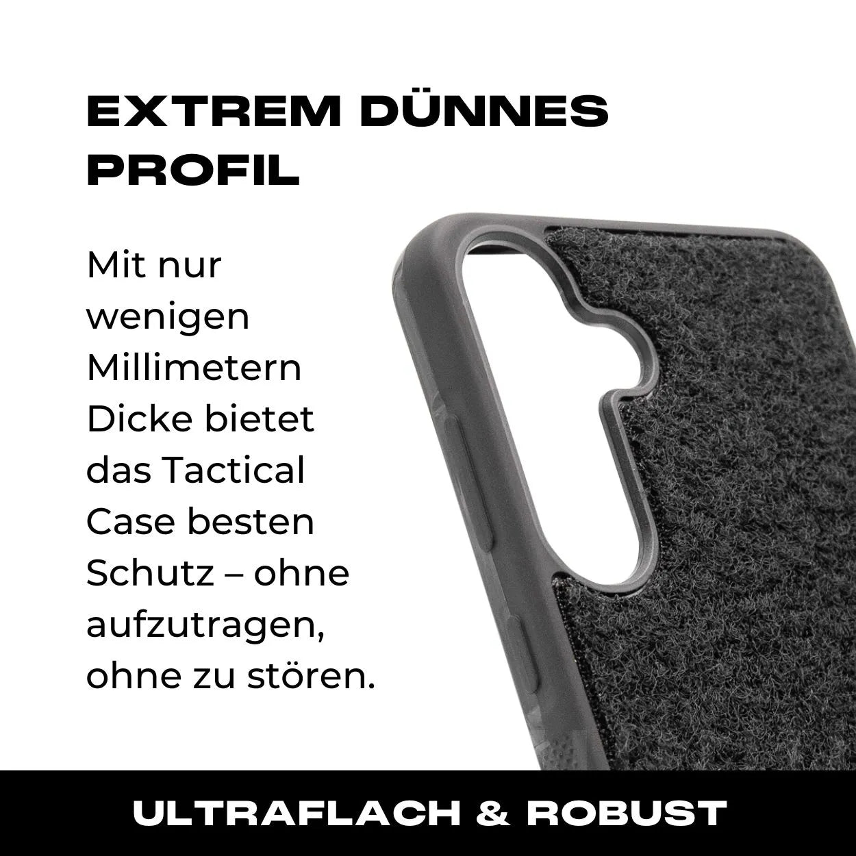 Tactical Case mit schwarzem Flauschklett - Samsung Galaxy S24 Reihe