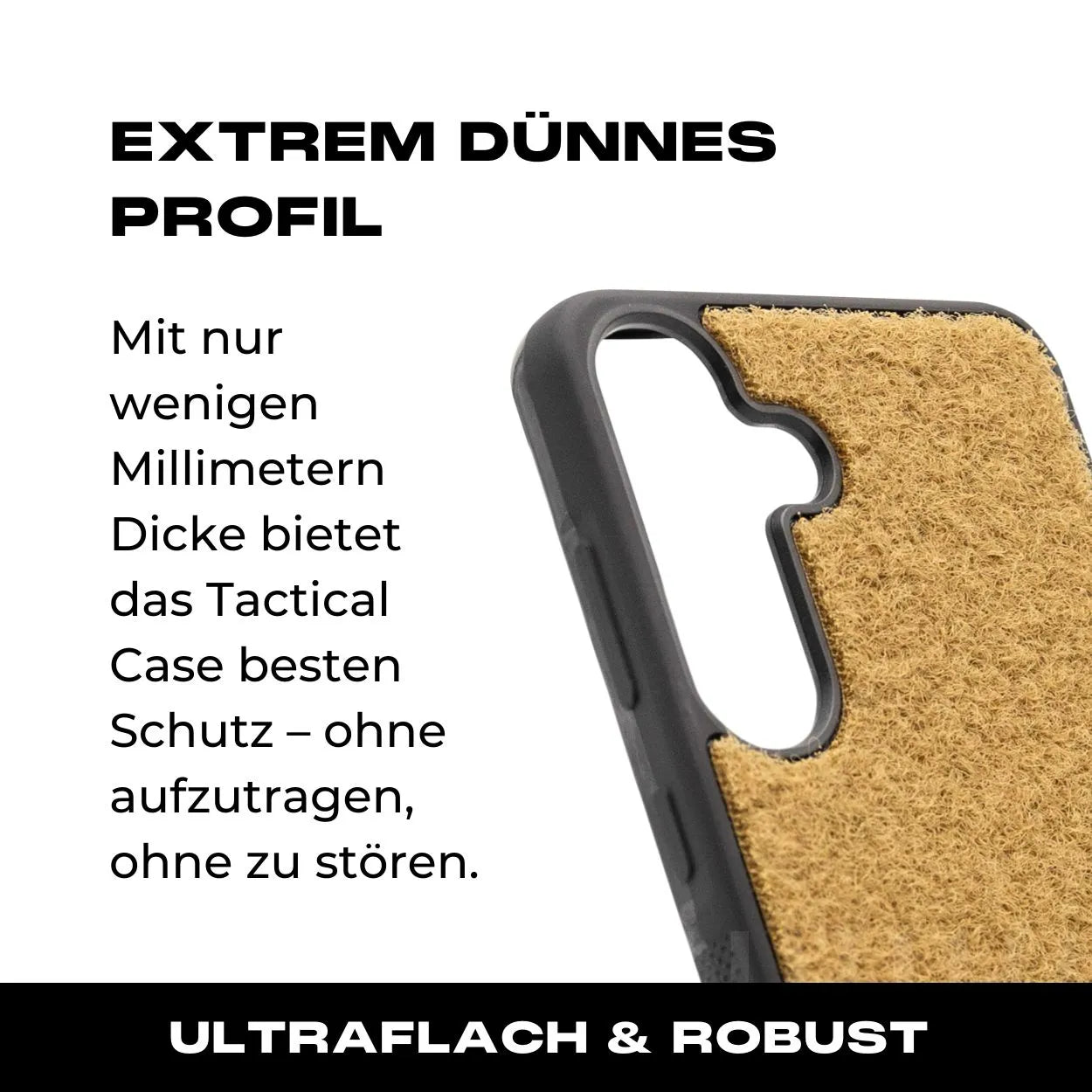 Tactical Case mit Coyote Flauschklett - Samsung Galaxy S24 Reihe