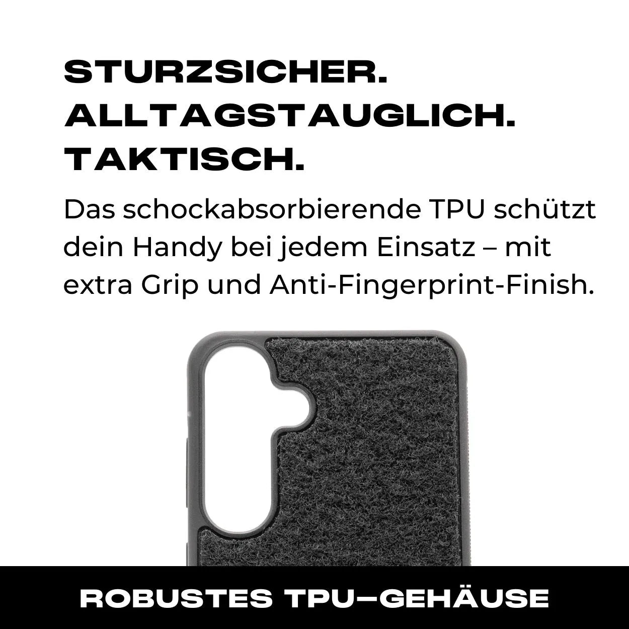 Tactical Case mit schwarzem Flauschklett - Samsung Galaxy S24 Reihe