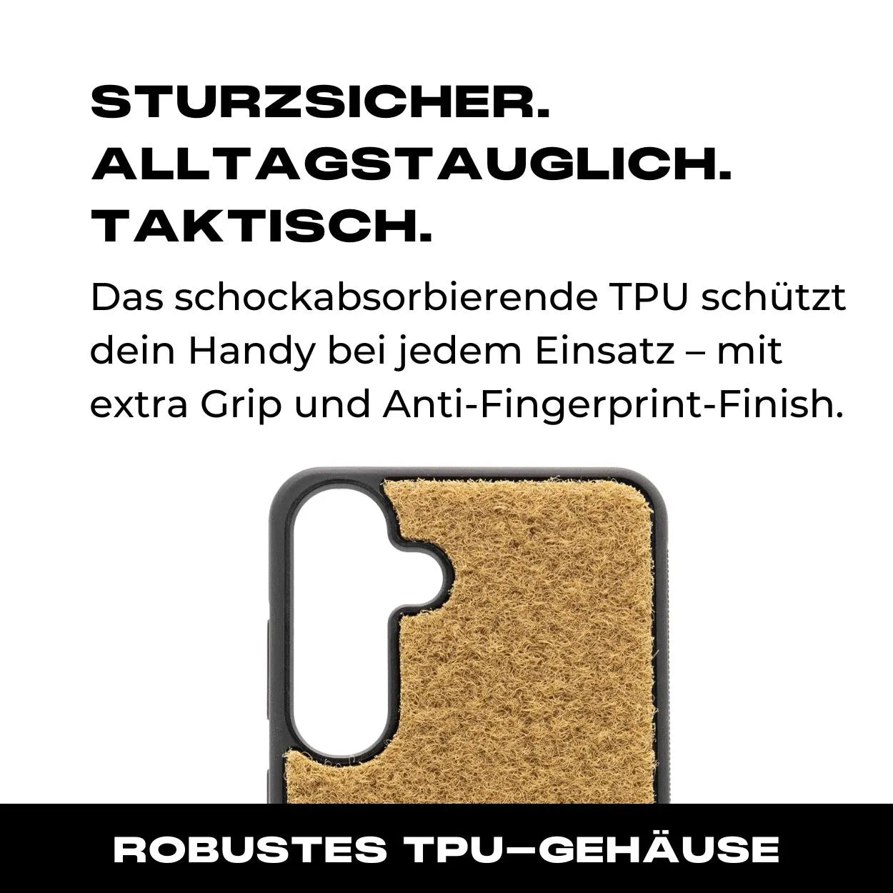 Tactical Case mit Coyote Flauschklett - Samsung Galaxy S24 Reihe