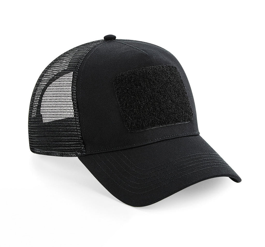 Cap mit Patchfeld - Schwarz