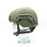 NIJ-IIIA MICH Helm + Rails in Steingrau Oliv (59-62cm)