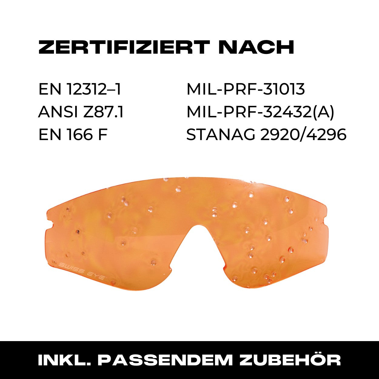 Swiss Eye Raptor Pro Schießbrille Schwarz