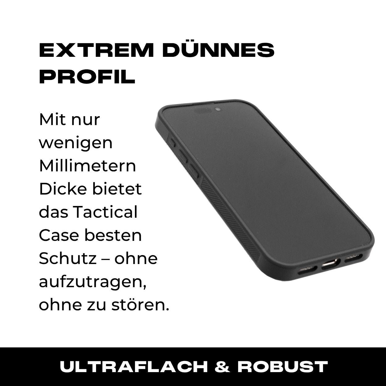 Tactical Case mit Wolfgrey Flauschklett - iPhone 15 Reihe