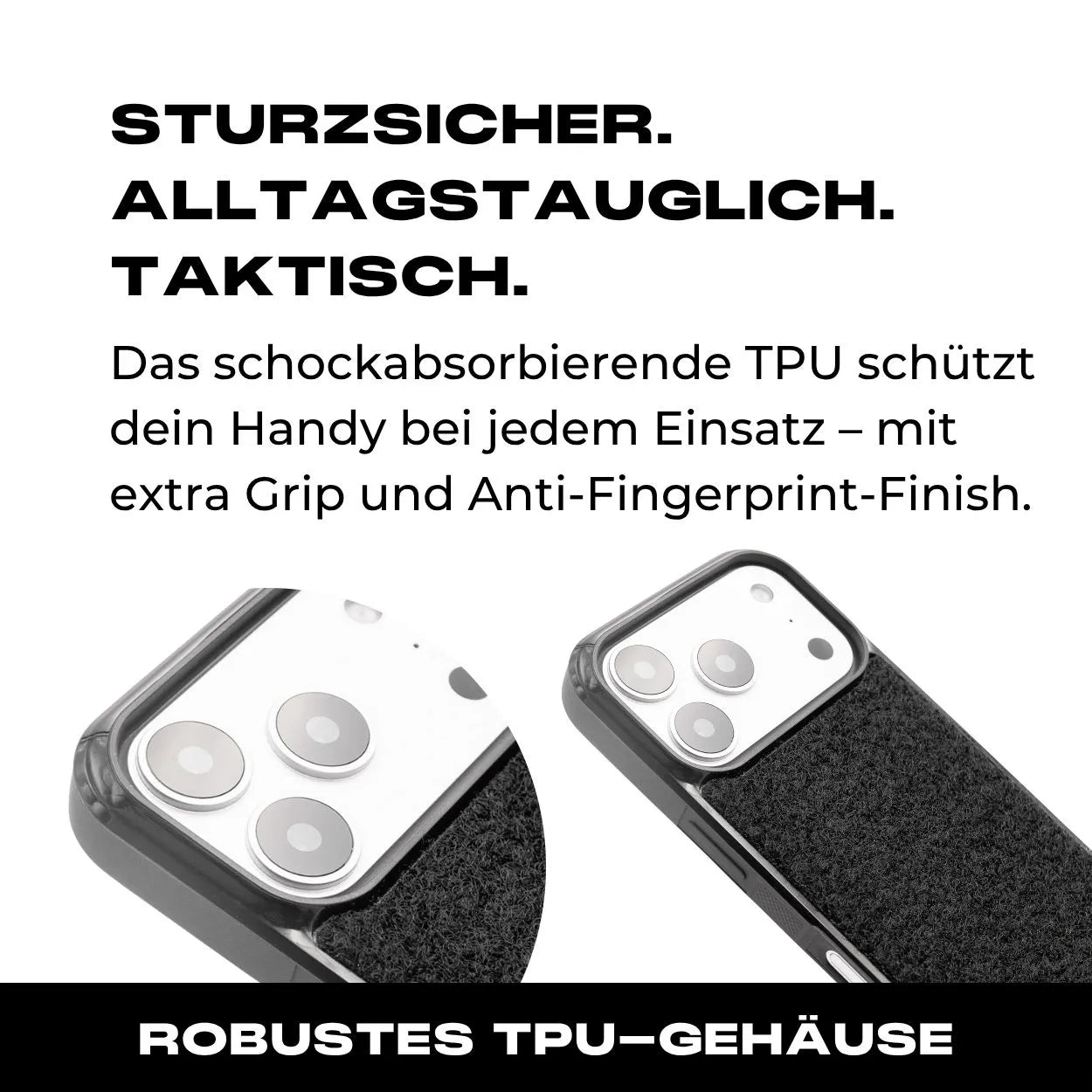 Tactical Case mit Coyote Flauschklett - iPhone 17 Reihe