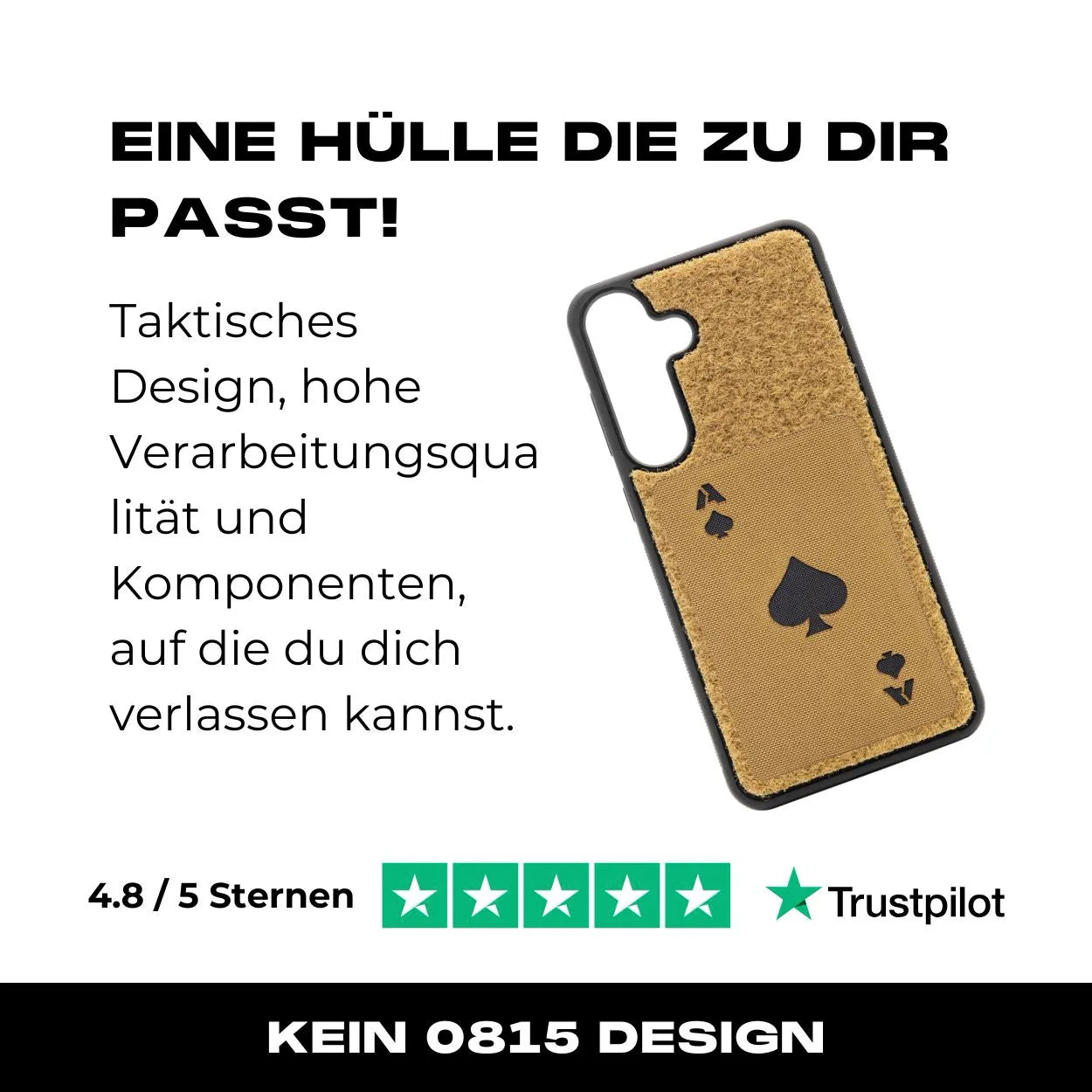 Tactical Case mit Coyote Flauschklett - Samsung Galaxy S24 Reihe