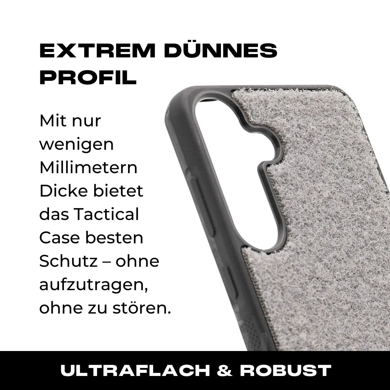 Tactical Case mit Wolfgrey Flauschklett - Samsung Galaxy S25 Reihe