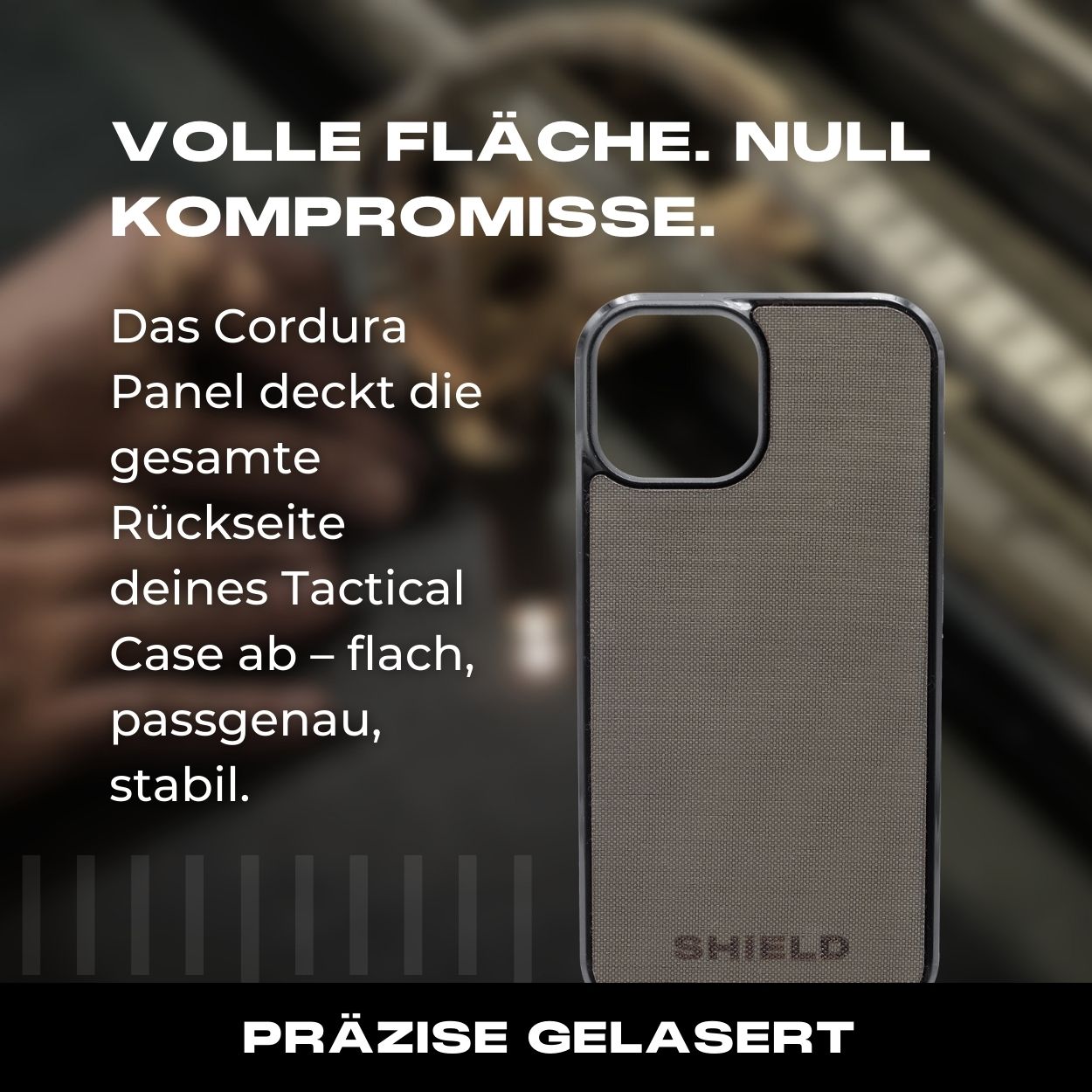 Tactical Case Cordura Panel -  iPhone 15 Reihe