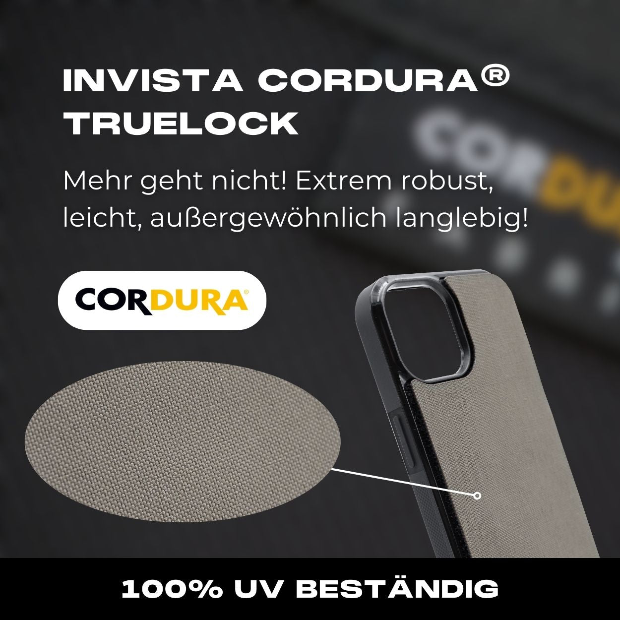 Tactical Case Cordura Panel -  iPhone 15 Reihe